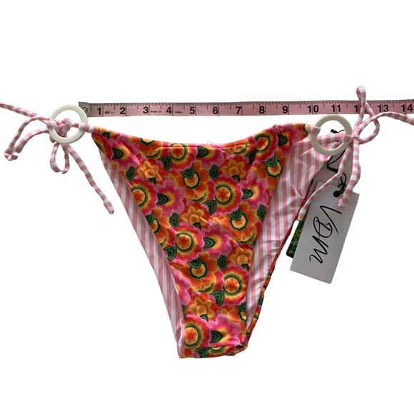VDM Revolve Multicolor Reversible Swim Adjustable String Bikini Bottoms Bundle - Picture 4 of 13